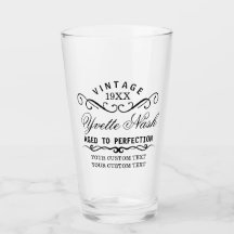 Nacimiento Vintage Personalizado Gracioso De Edad 