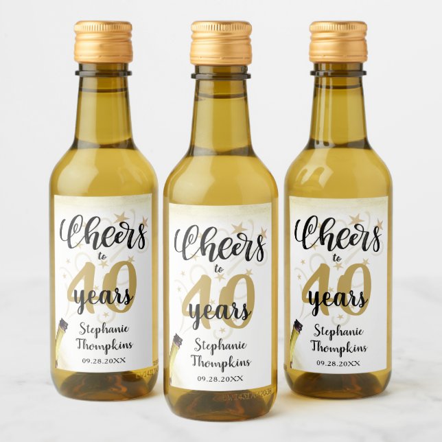 NACIMIENTOS A #AÑOS Guión de Oro Negro (Botellas)