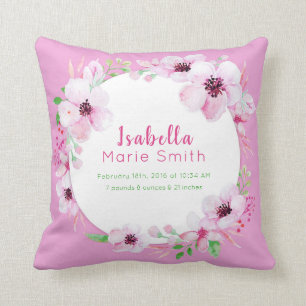 Nacimientos Elegantes Chicas Florales Almohadas