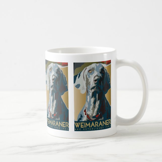 Nación de Weimaraner: Taza de Weimaraner 1943 (Derecha)