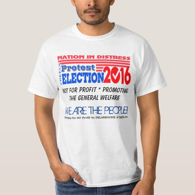 ¡Nación en la desolación! Camiseta de la protesta (Anverso)