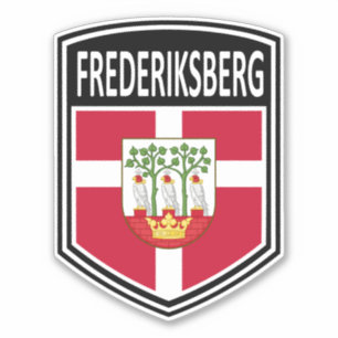 Nacional - Frederiksberg Pegatina de Dinamarca