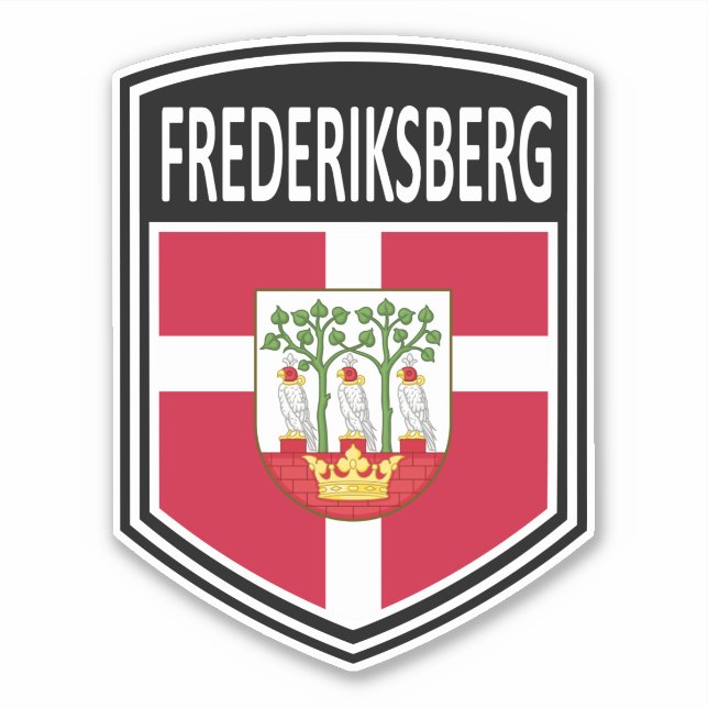 Nacional - Frederiksberg Pegatina de Dinamarca (Anverso)