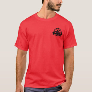 "Naciones de Craftie" en la camiseta roja