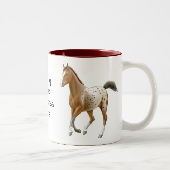 Nada bate una taza del caballo del Appaloosa (Derecha)