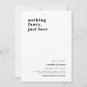 Nada de fantasía solo ama la moda Invitación a la 