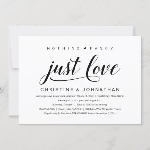 Nada Elegante, Solo Amor, Invitación de Boda en Fu