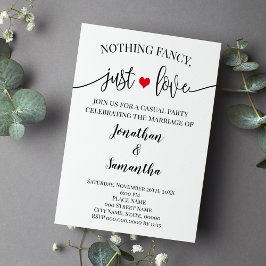 Nada Elegante Solo Invitación de Huida Simple de A