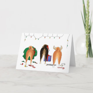 Nada empalma el navidad de Shiba un Inu