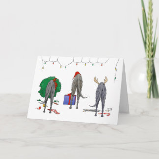 Nada empalma el navidad de un Deerhound