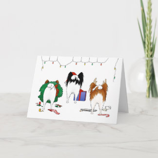 Nada empalma el navidad de un Papillon