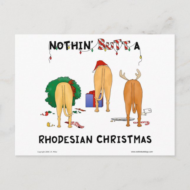 Nada empalma el navidad de un Rhodesian (Anverso)