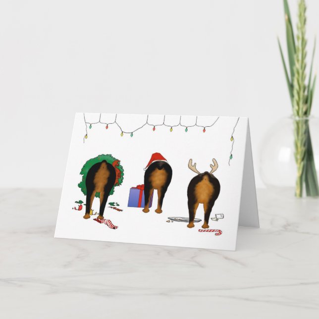 Nada empalma el navidad de un Rottie (Anverso)
