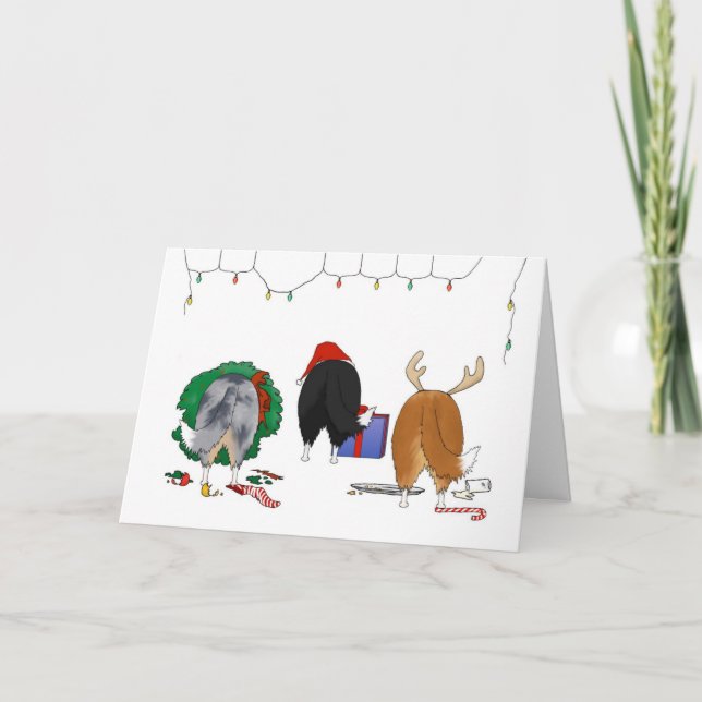 Nada empalma el navidad de un Sheltie (Anverso)