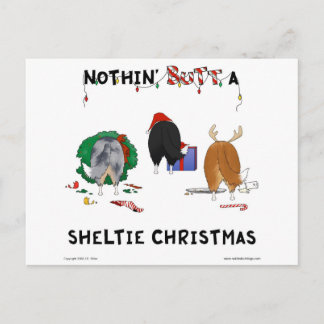 Nada empalma el navidad de un Sheltie