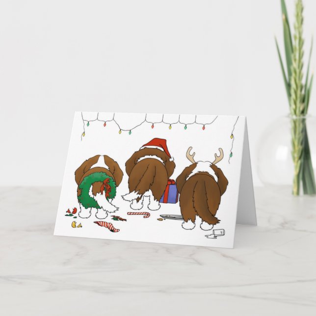 Nada empalma el navidad de un St Bernard (Anverso)