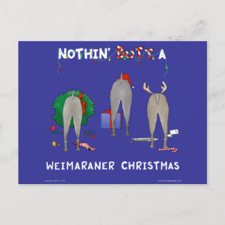 Nada empalma el navidad de un Weimaraner