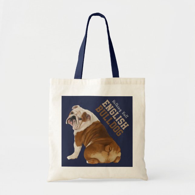 Nada empalma la bolsa de asas inglesa del bulldog (Frente)