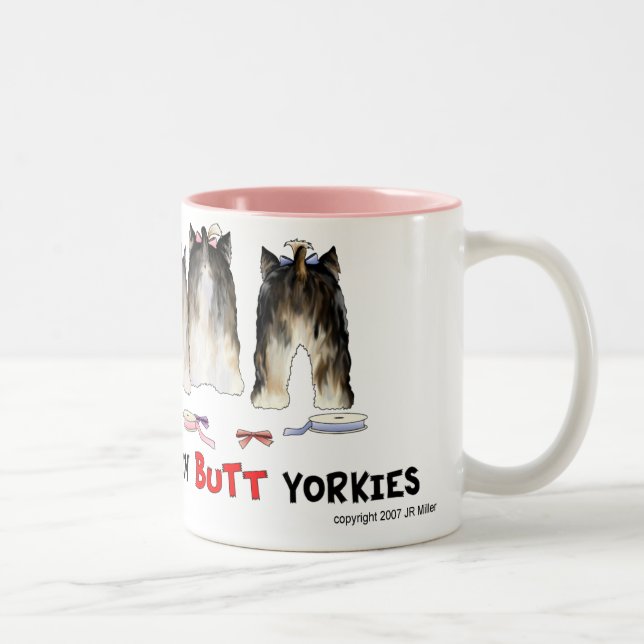 Nada empalma la taza de Yorkies (Derecha)