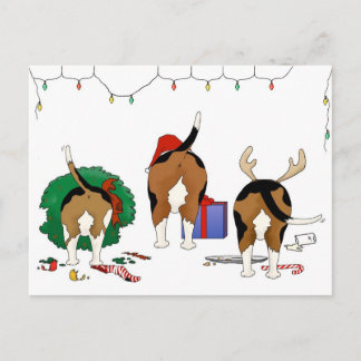 Nada empalma navidad de un beagle