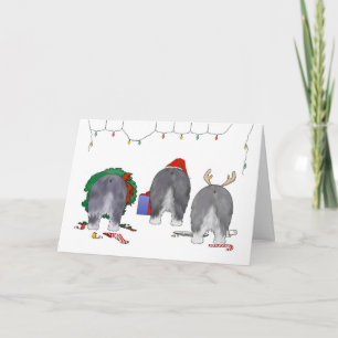 Nada empalma navidad de un perro pastor