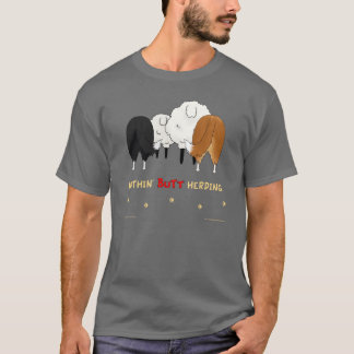 Nada empalma reuniendo la camisa oscura - Shelties