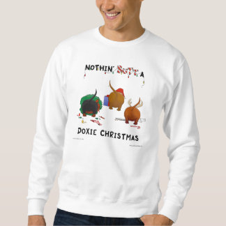 Nada empalma una sudadera del navidad de Doxie