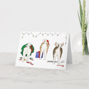 Nada empalma una tarjeta de felicitación del