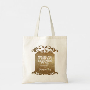 Nada en esta bolsa me pertenece a mi divertido mar