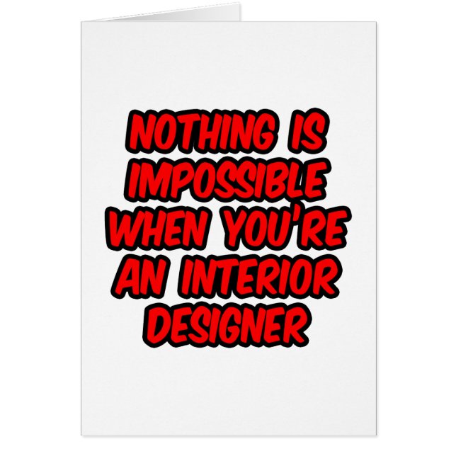 Nada Es Imposible...Diseñador De Interior (Frente)