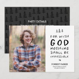 Nada es imposible la Invitación de graduación