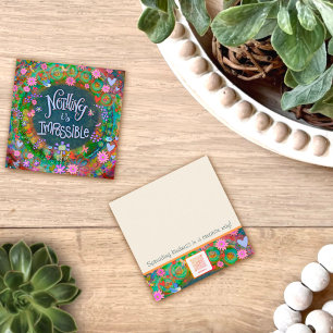 Nada es imposible tarjetas de bondad espiritual