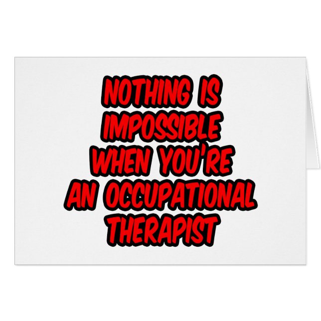 Nada Es Imposible... Terapia Ocupacional (Anverso (Horizontal))