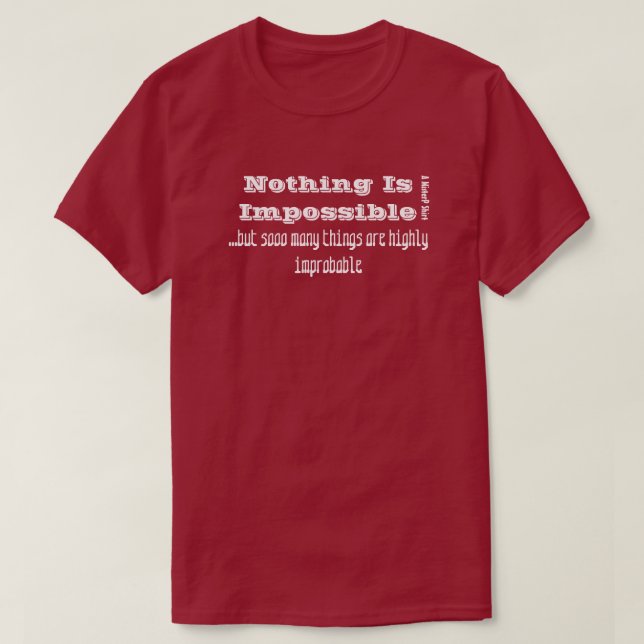 Nada Es Imposible - Una Camisa Del Señor (Diseño del anverso)