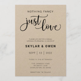 Nada Fancy Ama La Invitación A La Boda
