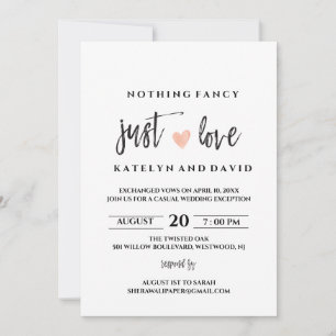 Nada Fancy Ama La Invitación A La Boda