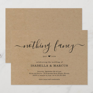 Nada Fancy Ama La Invitación A La Boda
