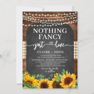 Nada Fancy Ama La Invitación A La Boda Rústica