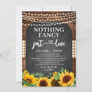 Nada Fancy Ama La Invitación A La Boda Rústica