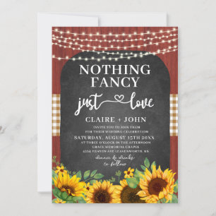 Nada Fancy Ama La Invitación A La Boda Rústica