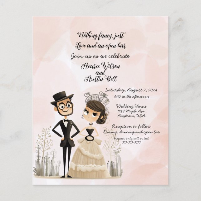 Nada Fancy Ama Solamente El Volante De Invitación  (Frente)