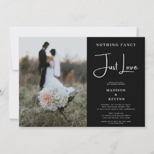 Nada Fancy Ama Solamente Invitación De Fotografía 