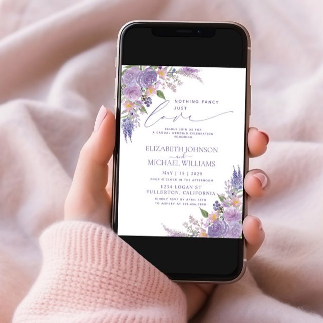 Nada Fancy Ama Solo La Invitación De Foto De Lilac (Subido por el creador)