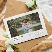 "Nada Fancy, Just Love" Invitación moderna