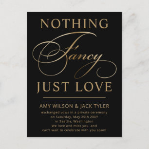 Nada Fancy Sólo Ama La Invitación Boda