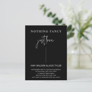 Nada Fancy Sólo Ama La Invitación Boda