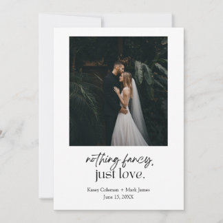 Nada Fancy, Sólo Amo La Invitación De Elopement