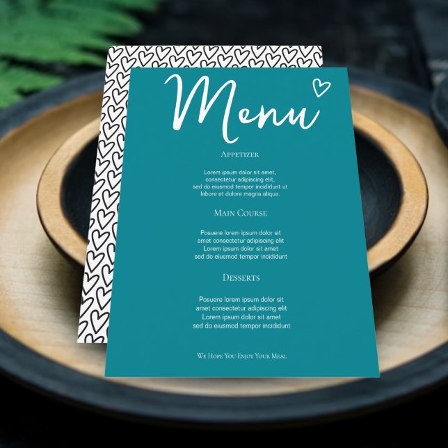 Nada Fantástico Sólo Ama El Menú Boda Retro (Nothing Fancy Just Love Retro Wedding Menus from Ricaso. Fun colorful mix & match collection.)