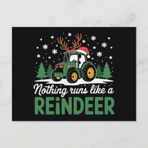 Nada funciona como un tractor de Navidad de reno