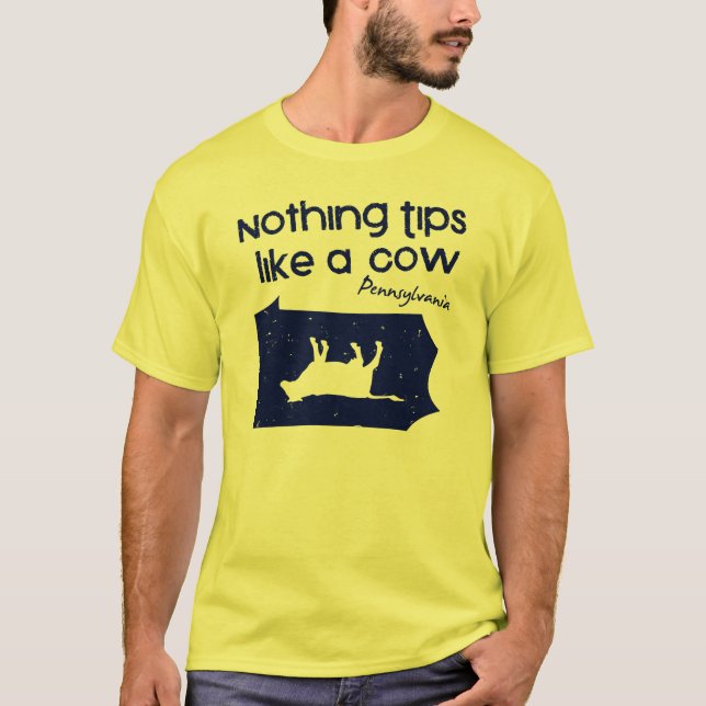 Nada inclina como una camiseta de la vaca (Anverso)